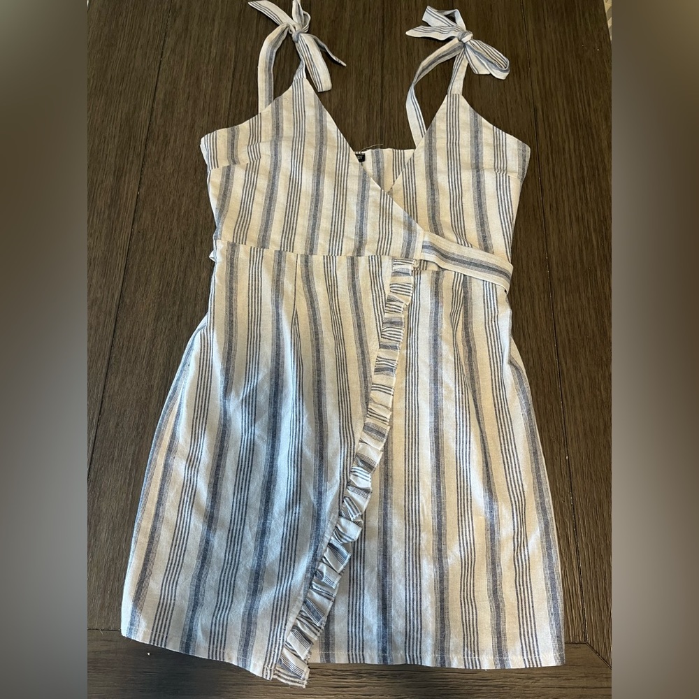 Striped Wrap Dress